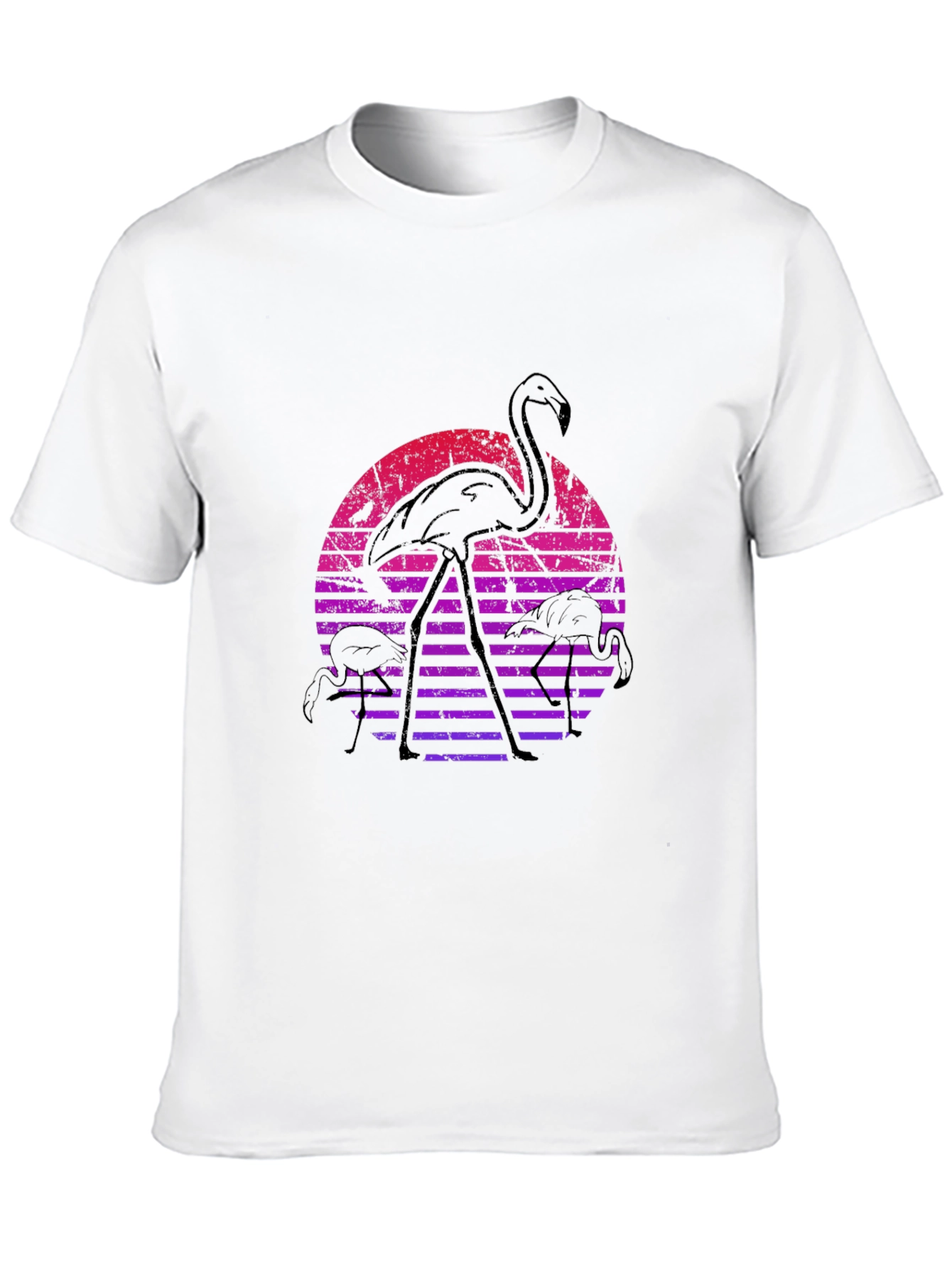 Retro Flamingo Sunset Graphic Tee