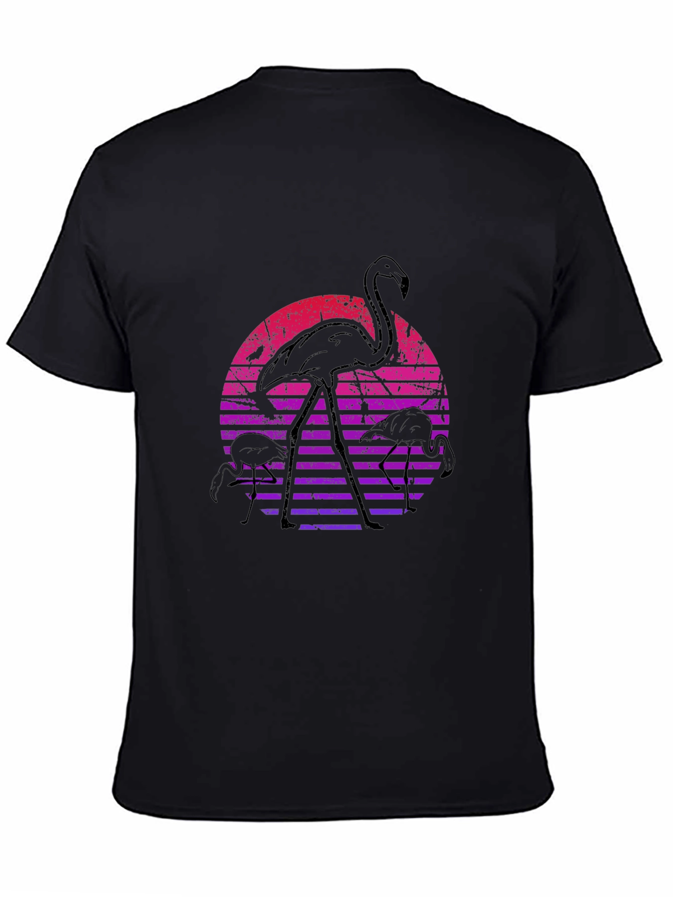 Retro Flamingo Sunset Graphic Tee