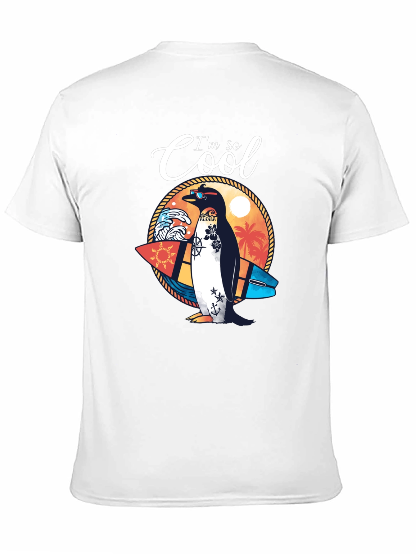 Cool Penguin Graphic Tee - Summer Ready