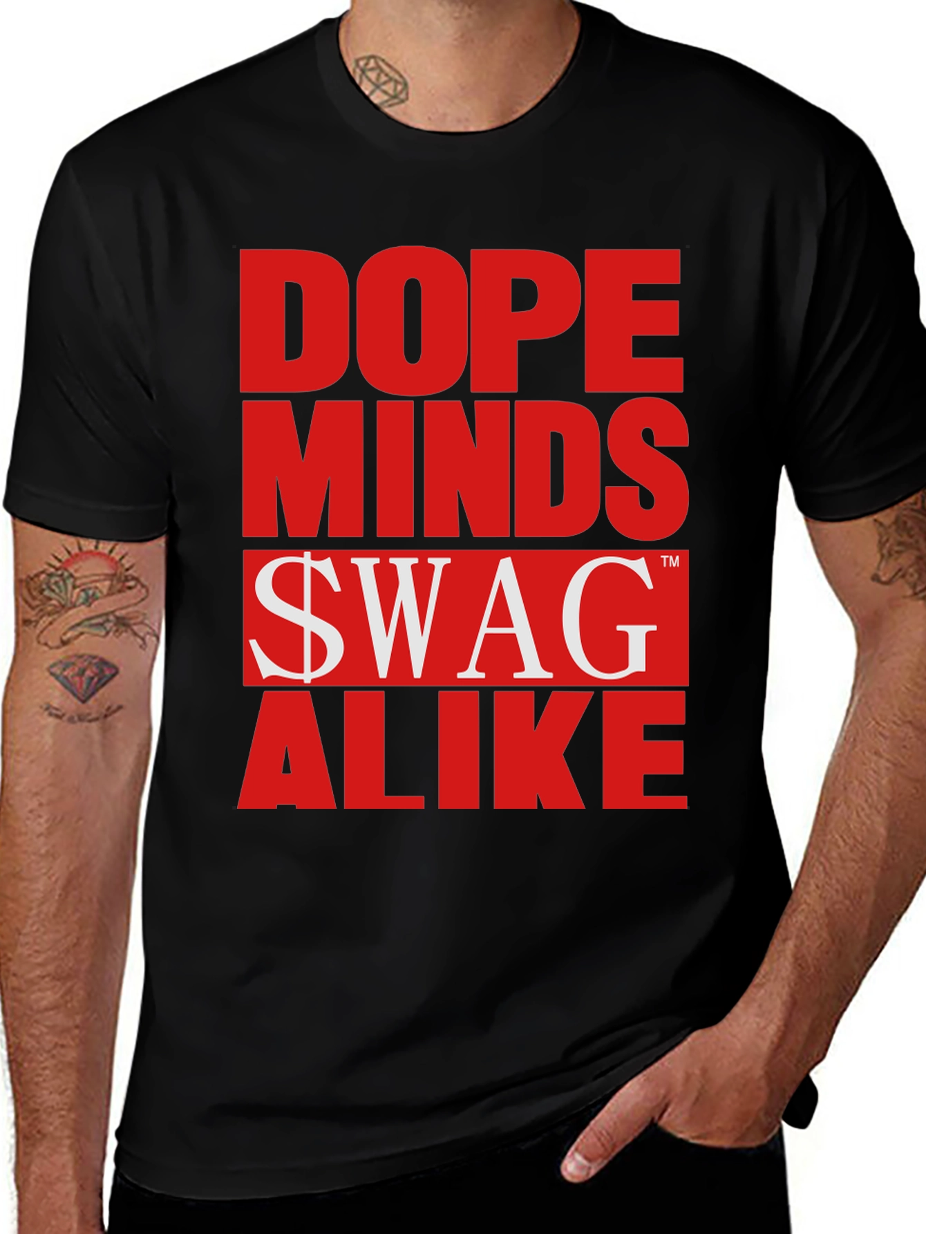 Dope Minds Swag Alike Graphic T-Shirt