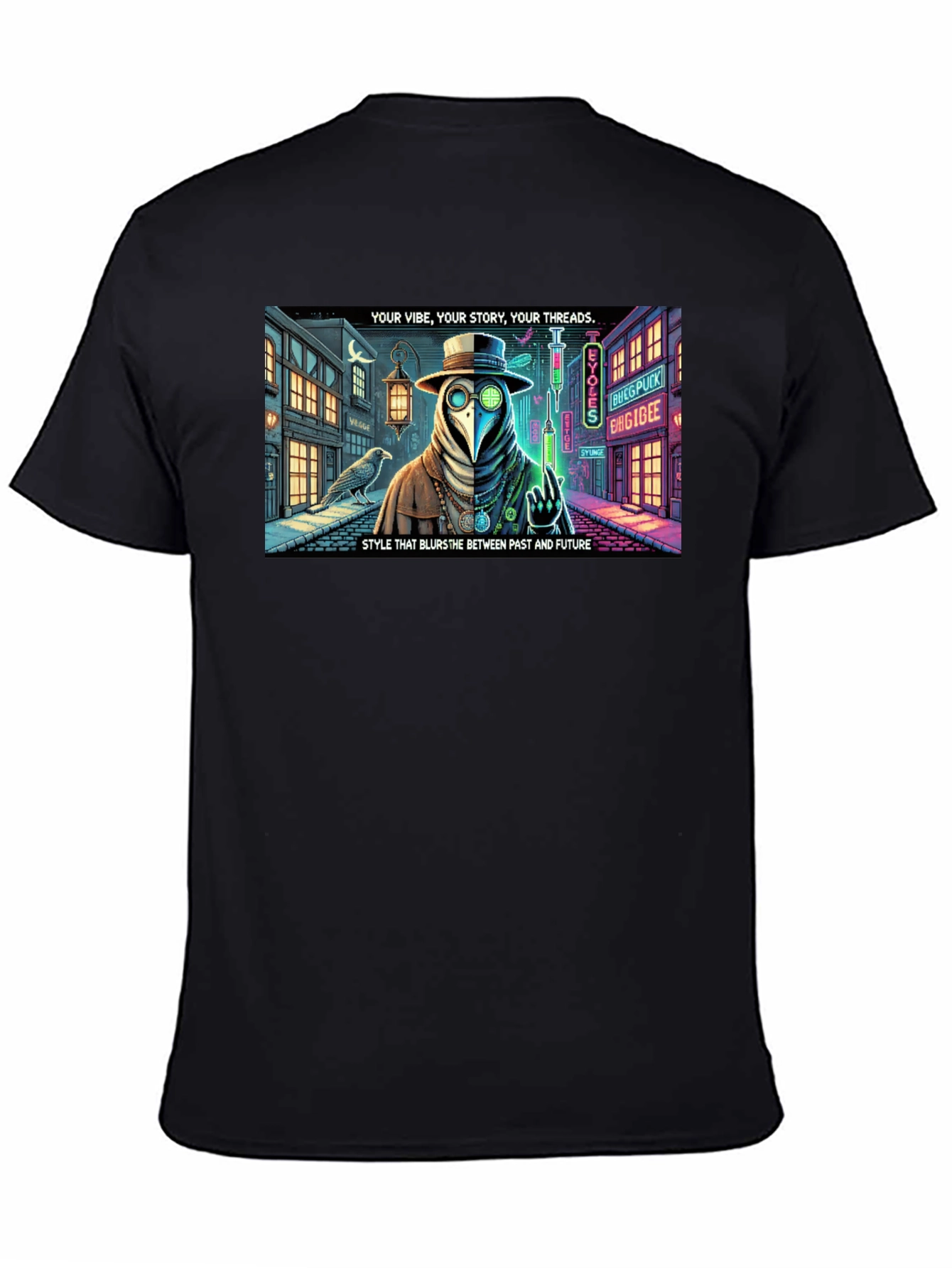 Steampunk Plague Doctor T-Shirt: Blurring Past and Future