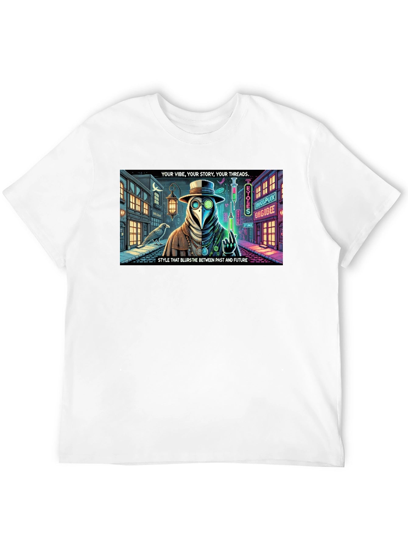 Steampunk Plague Doctor T-Shirt: Blurring Past and Future