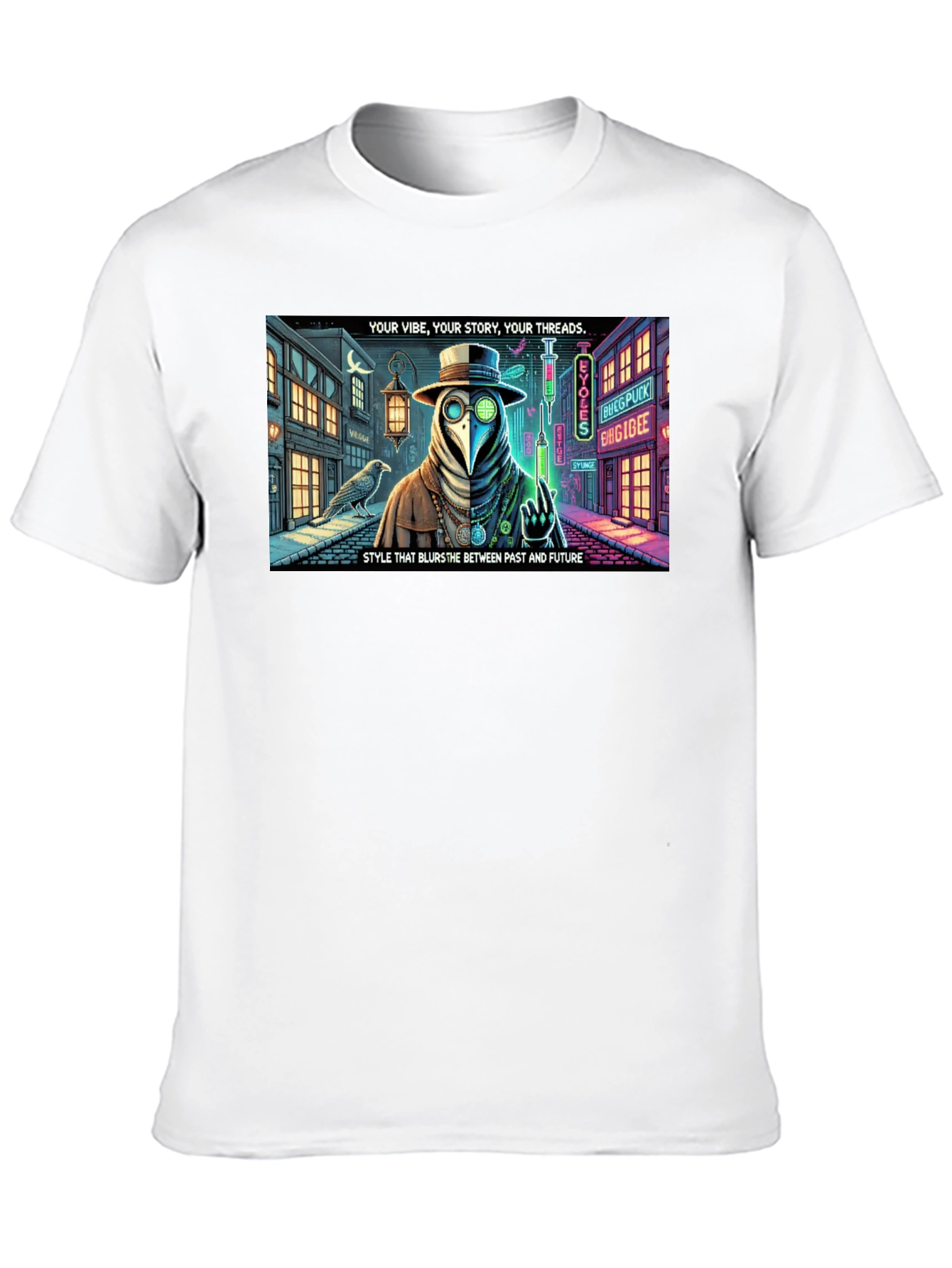 Steampunk Plague Doctor T-Shirt: Blurring Past and Future
