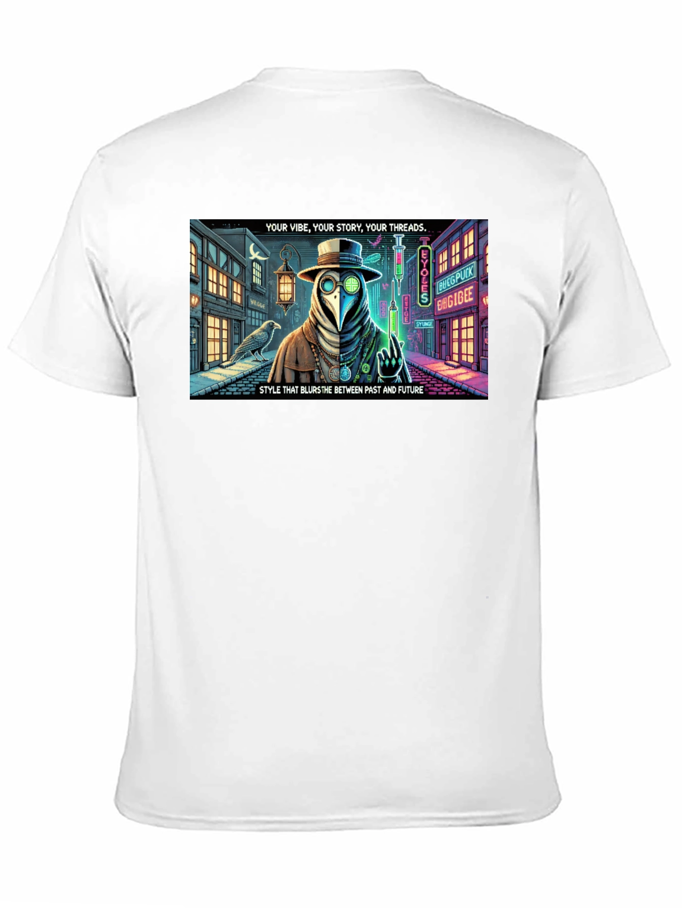 Steampunk Plague Doctor T-Shirt: Blurring Past and Future
