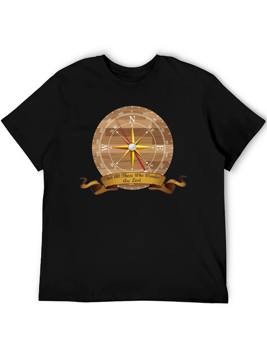 Compass Wanderer Tee - Not All Who Wander Are Lost T-Shirt
