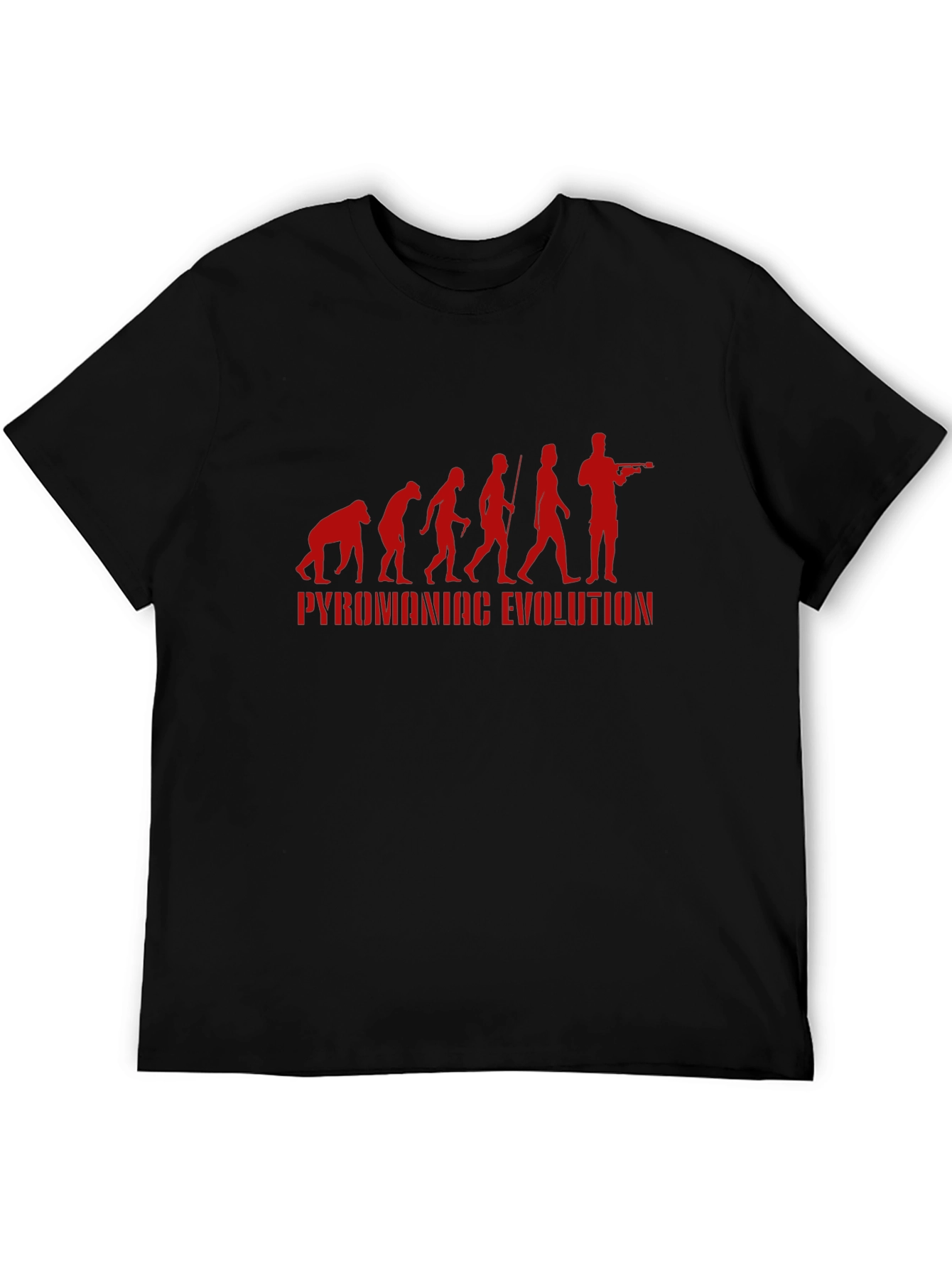 Pyromaniac Evolution T-Shirt - Funny Graphic Tee