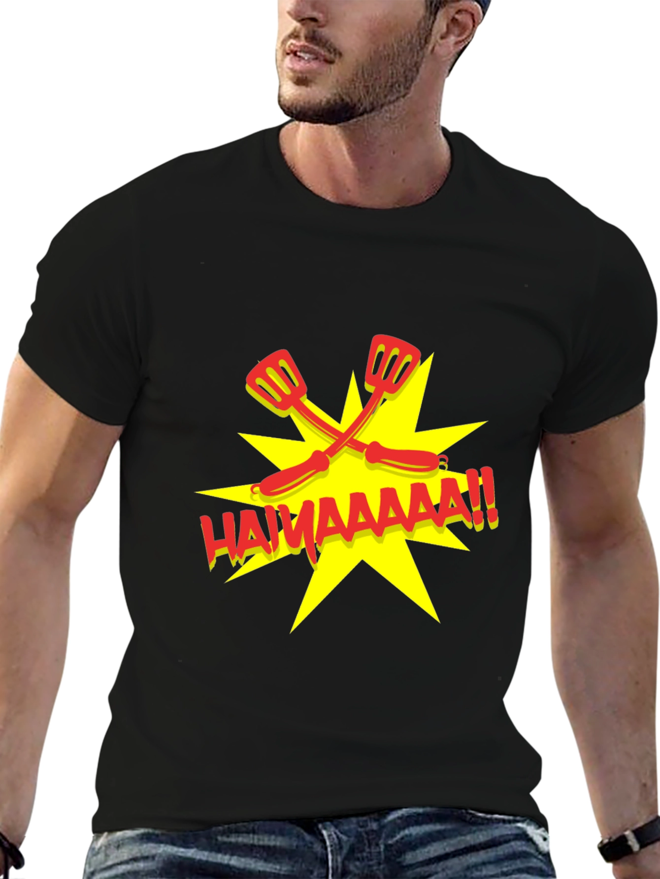 Funny BBQ Spatula T-Shirt - HAMAAAAA!!