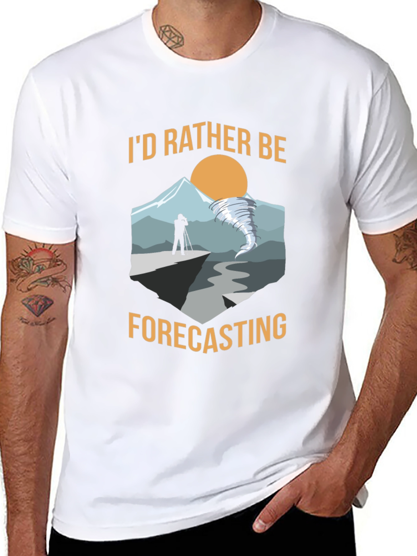 Id Rather Be Forecasting Graphic T-Shirt