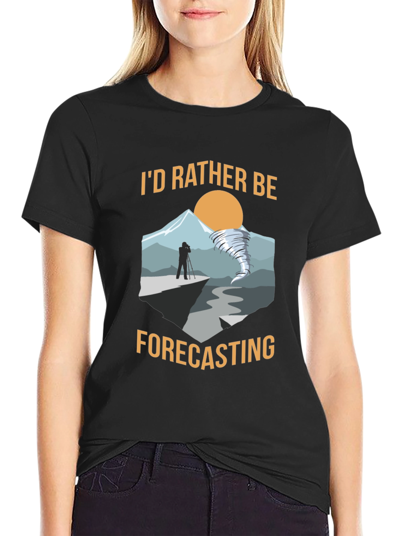 Id Rather Be Forecasting Graphic T-Shirt