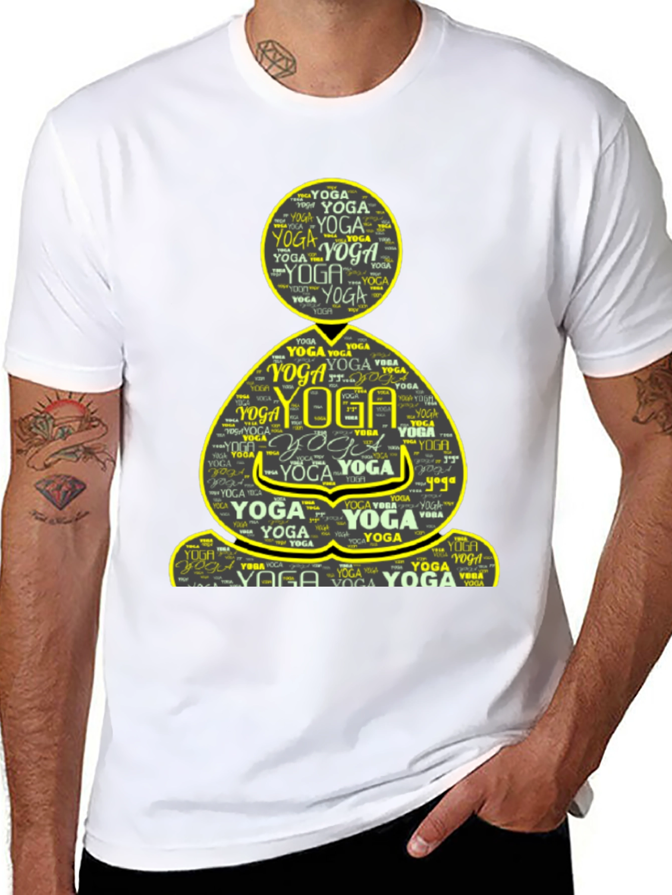 Yoga Word Art T-Shirt