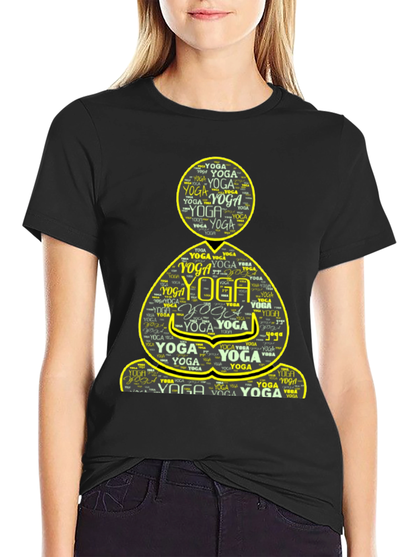 Yoga Word Art T-Shirt
