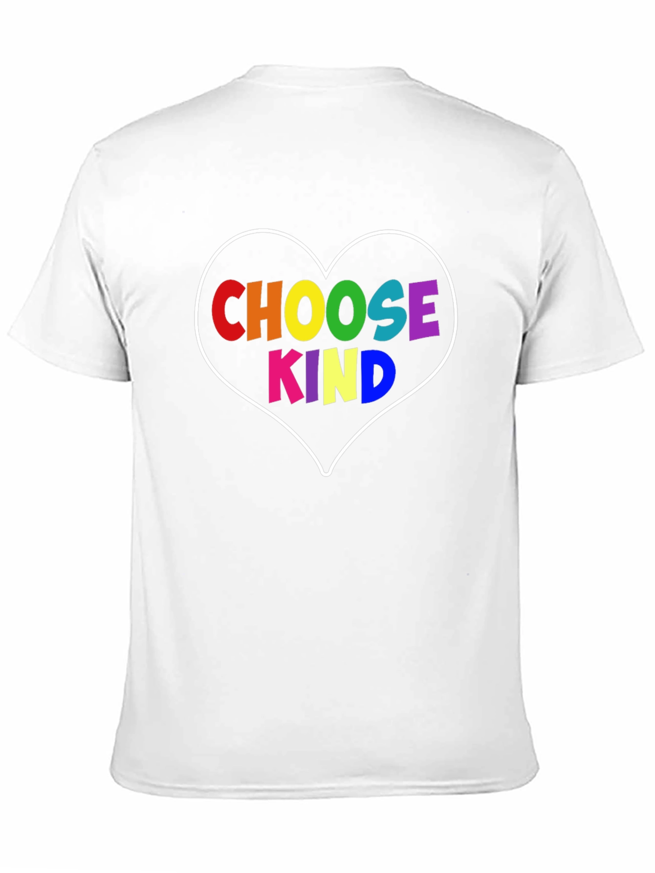 Choose Kind Rainbow Heart Graphic T-Shirt
