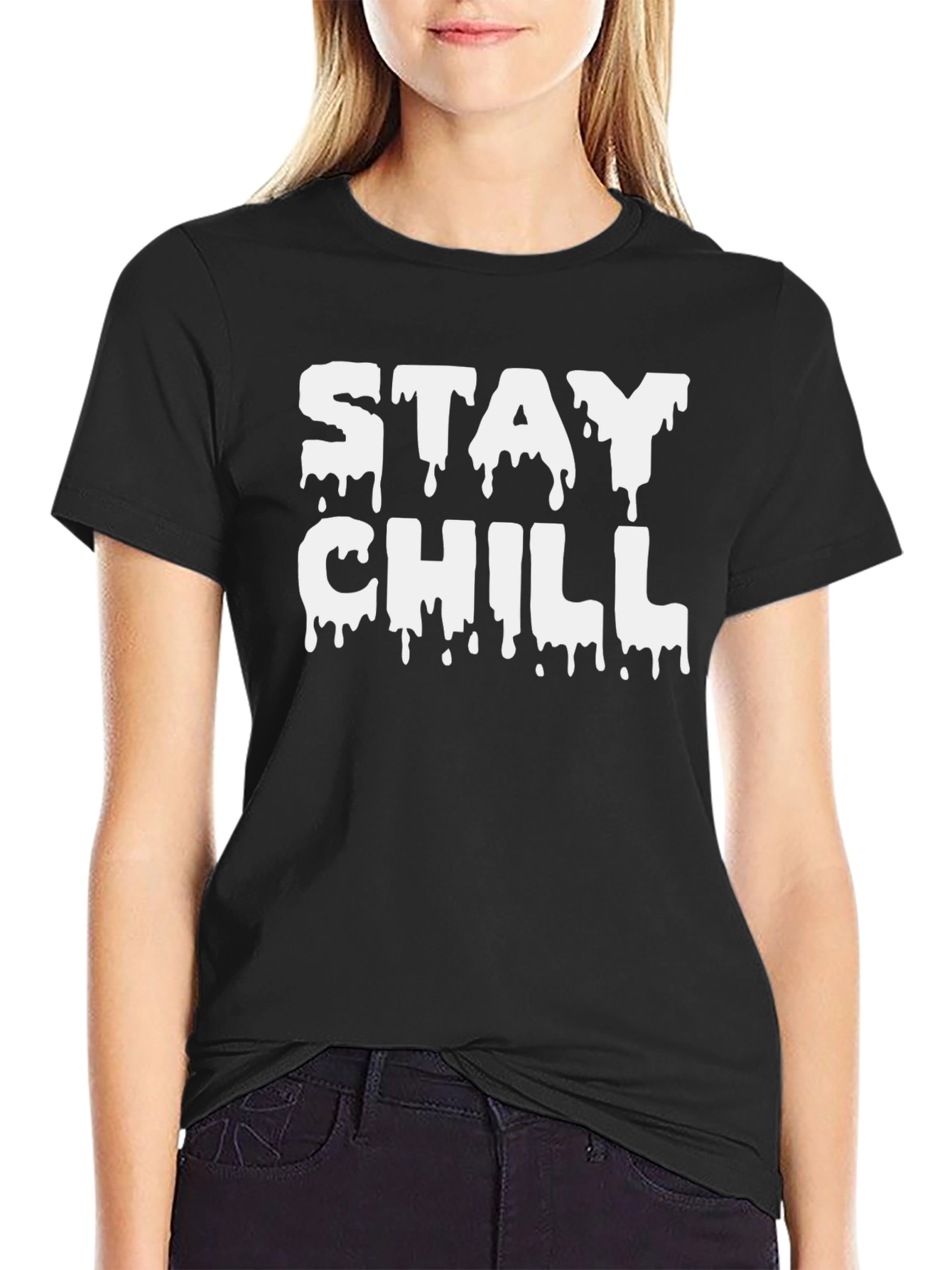 Stay Chill Graphic Tee - Mens Black T-Shirt