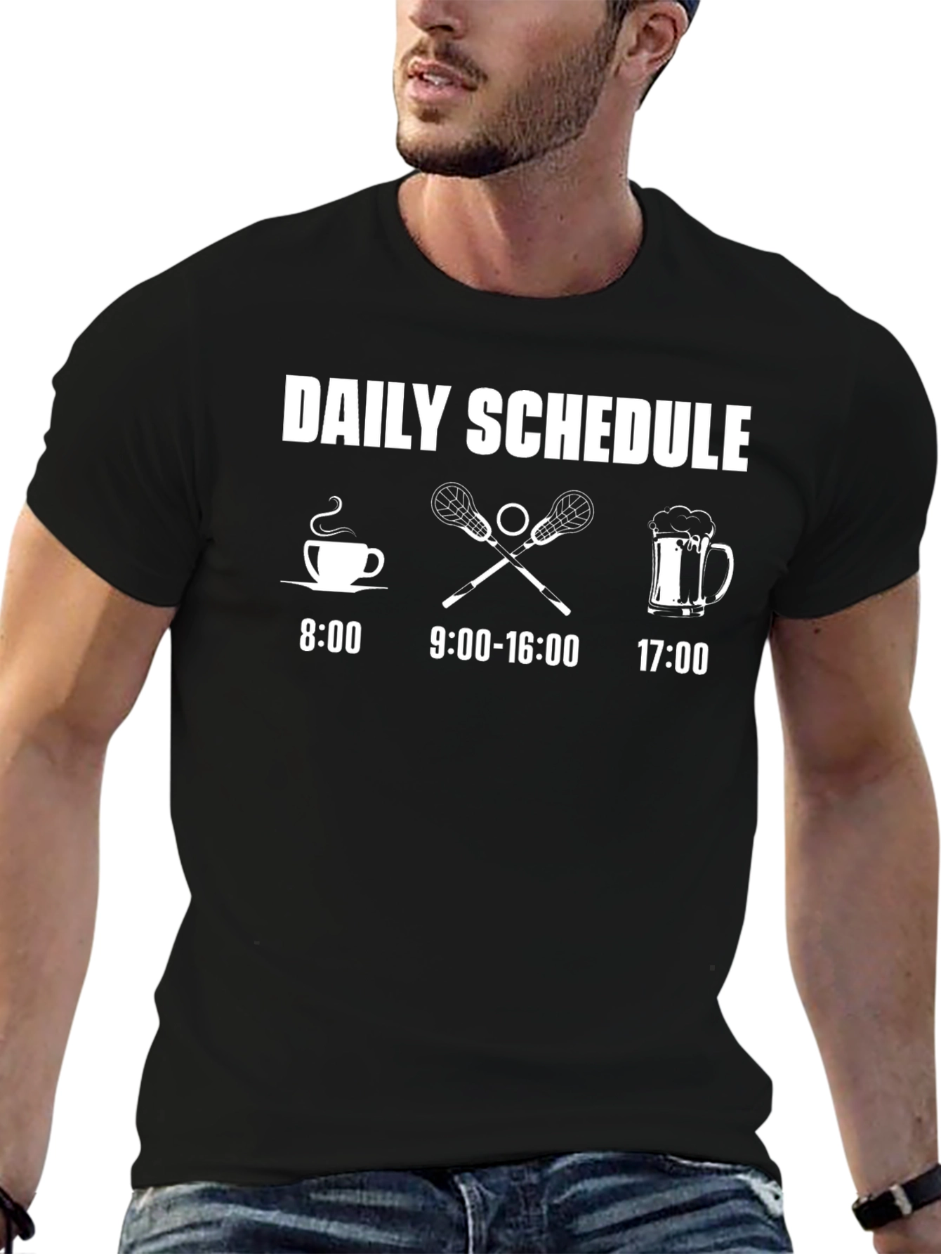 Daily Schedule Lacrosse T-Shirt