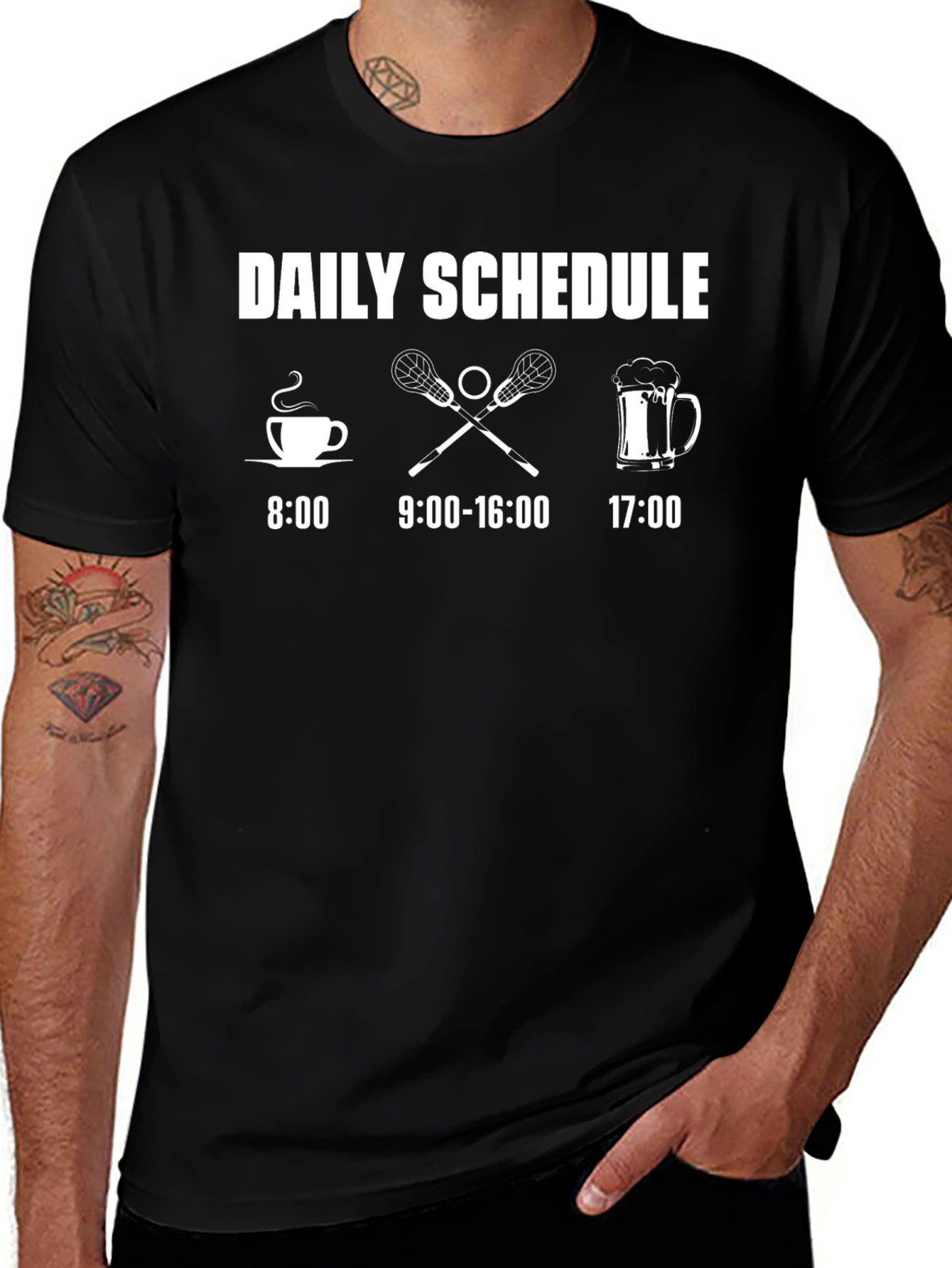 Daily Schedule Lacrosse T-Shirt