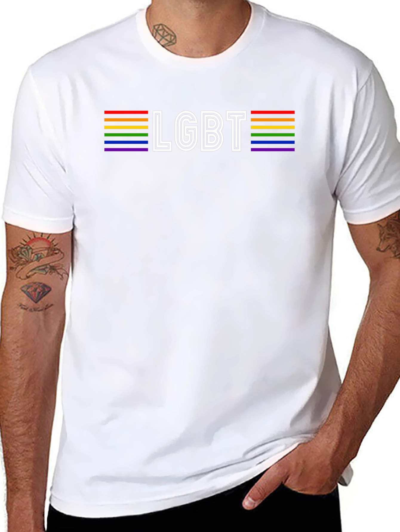 LGBT Pride Rainbow Graphic T-Shirt