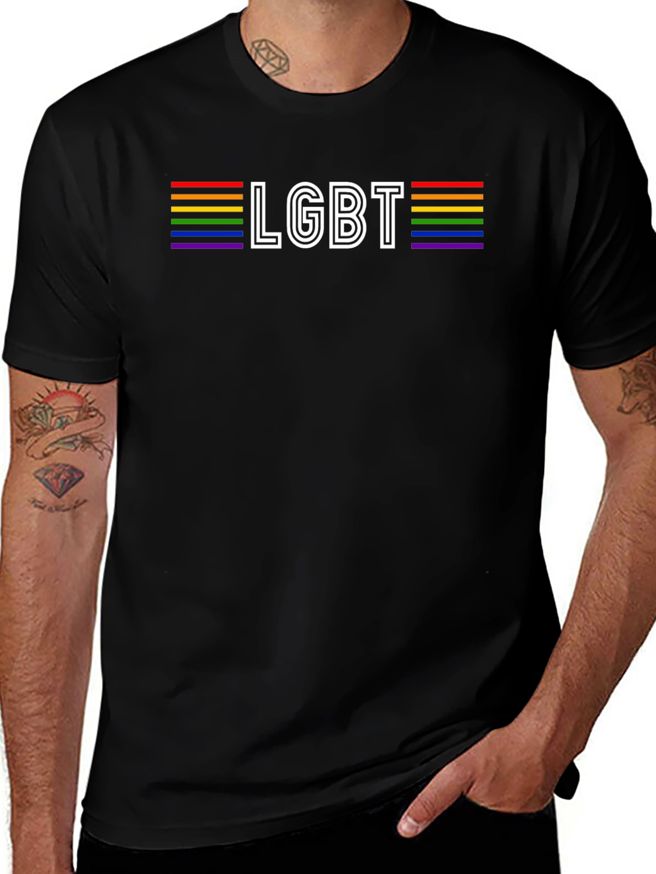 LGBT Pride Rainbow Graphic T-Shirt