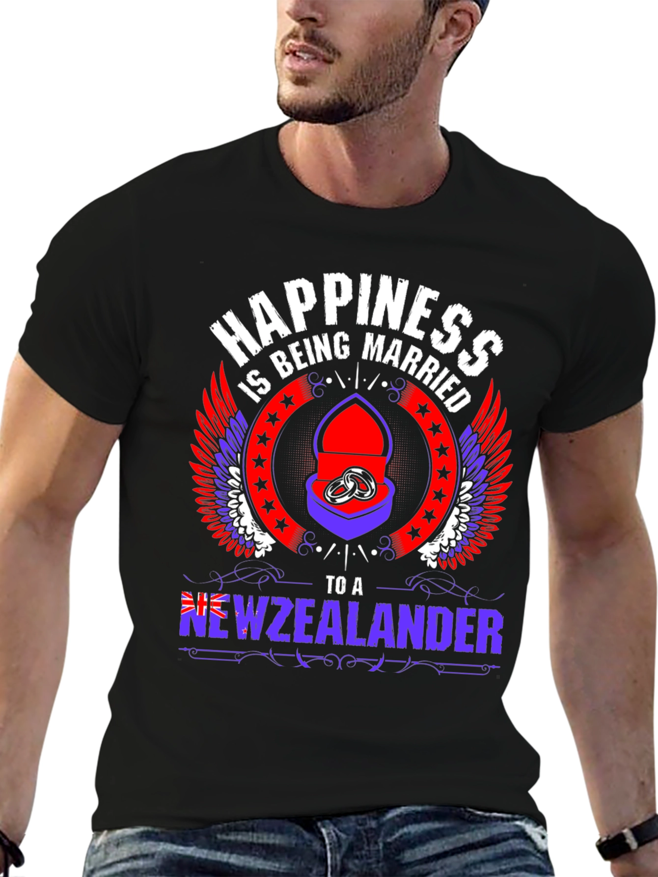 Happiness Being Married To A New Zealander Graphic Tee