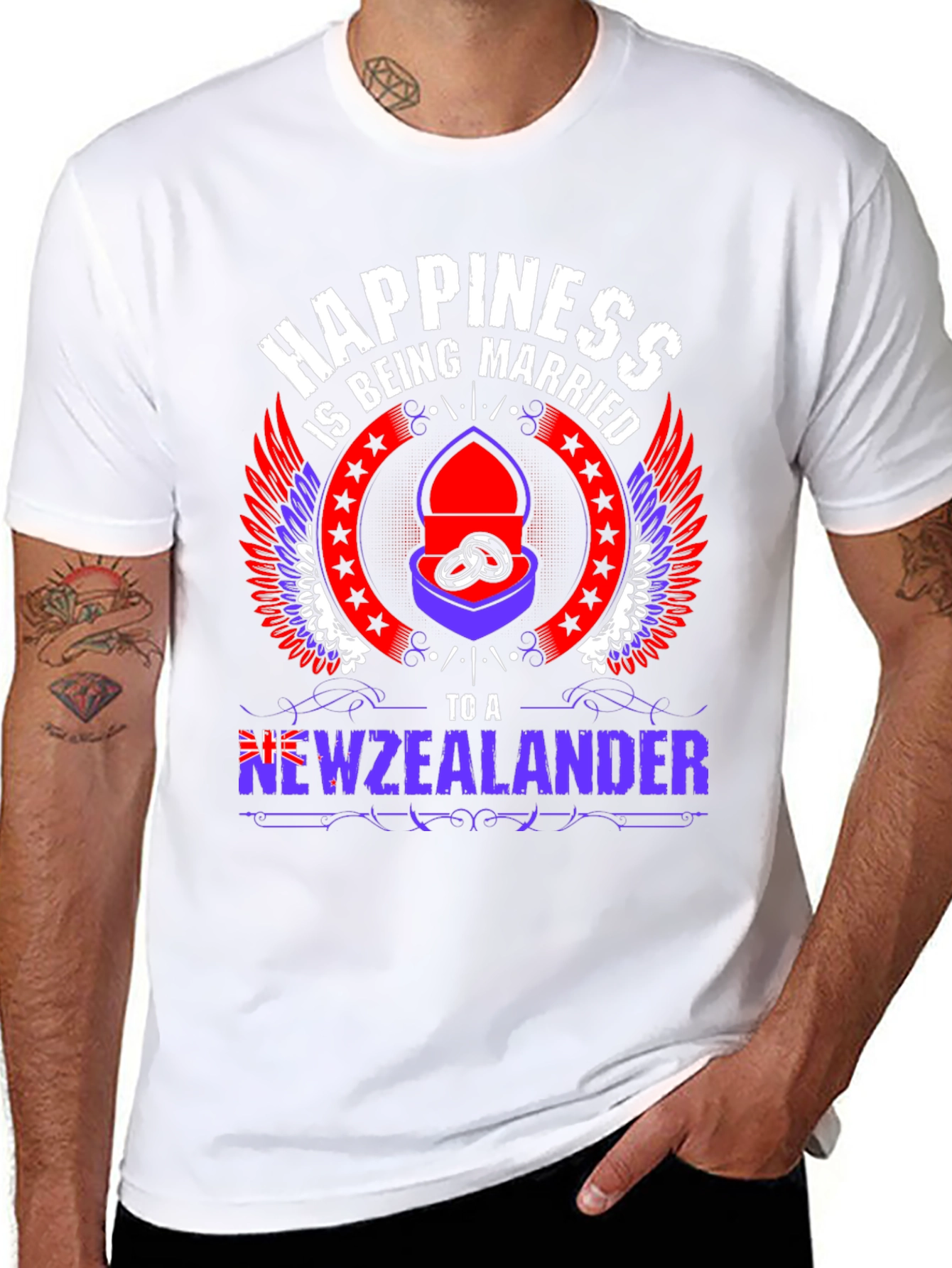 Happiness Being Married To A New Zealander Graphic Tee