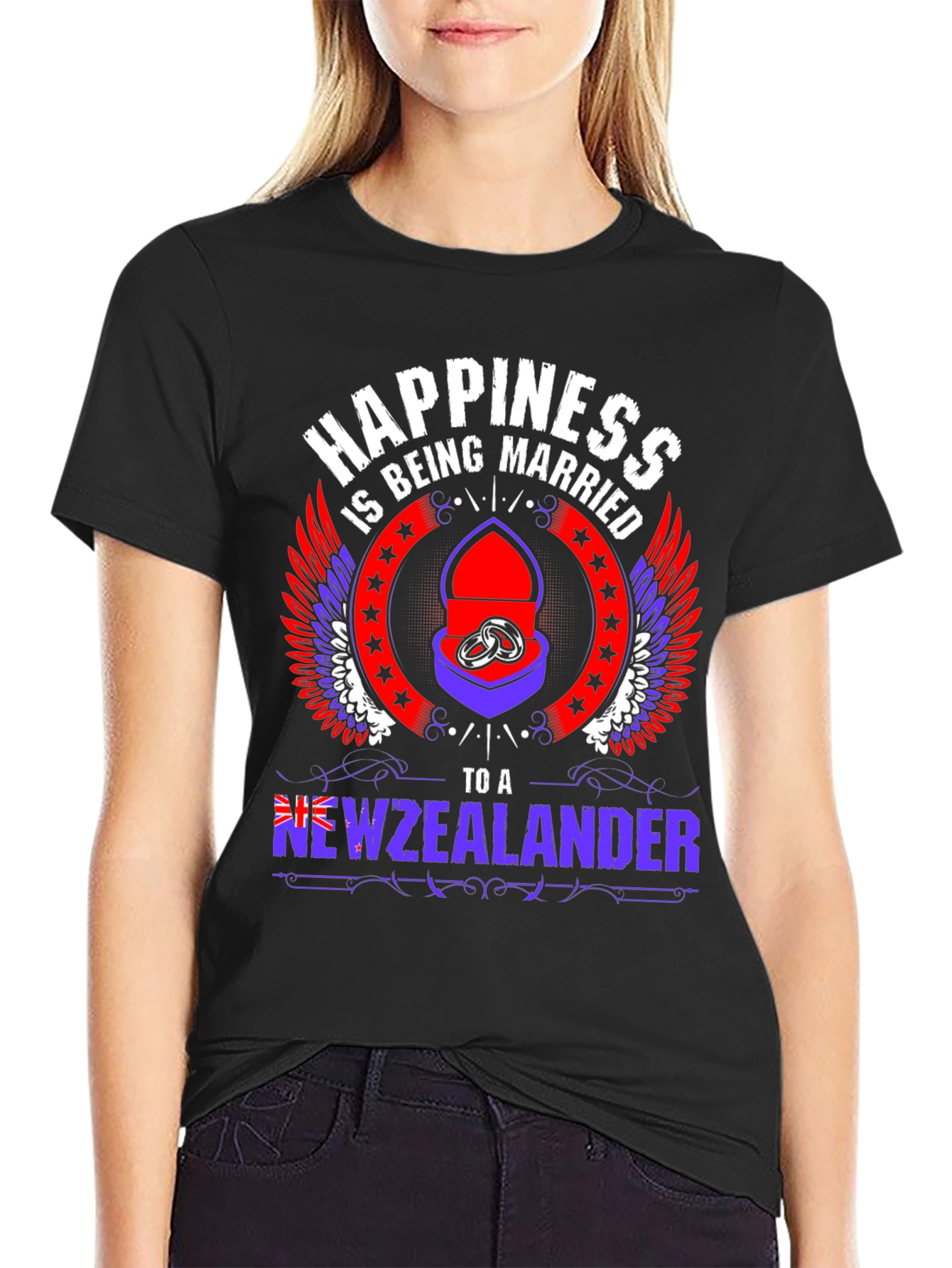 Happiness Being Married To A New Zealander Graphic Tee