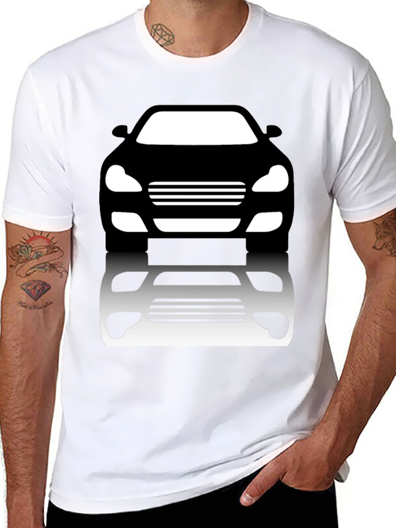 Car Silhouette T-Shirt - Automotive Enthusiast Tee