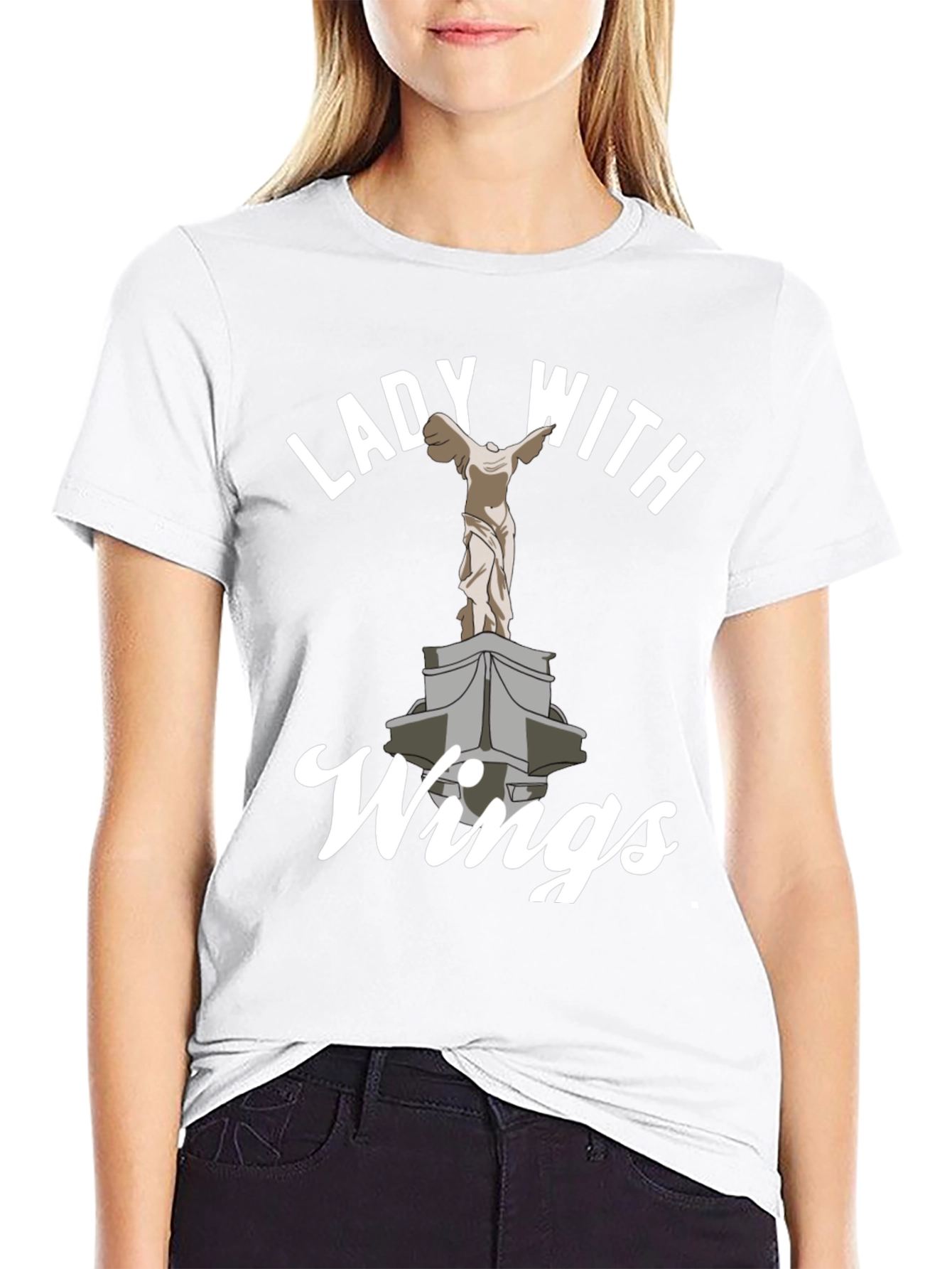 Lady with Wings Graphic Tee - Classic Fit
