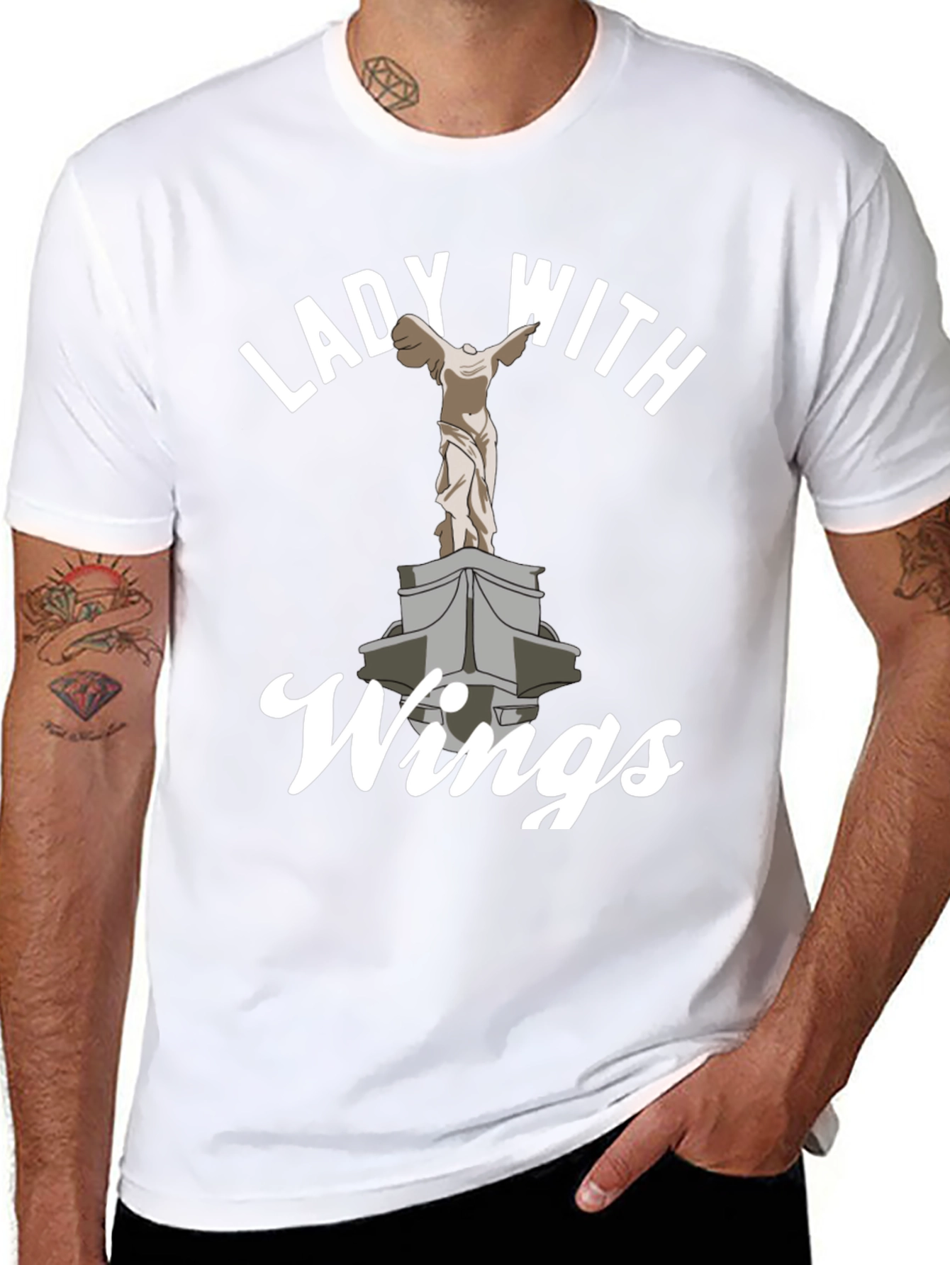 Lady with Wings Graphic Tee - Classic Fit