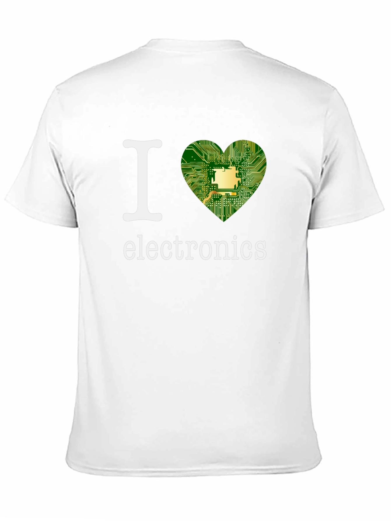 I Heart Electronics T-Shirt - Circuit Board Design