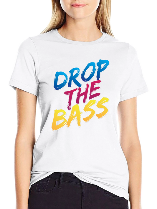 Drop The Bass Graphic Tee - Black Short Sleeve T-Shirt