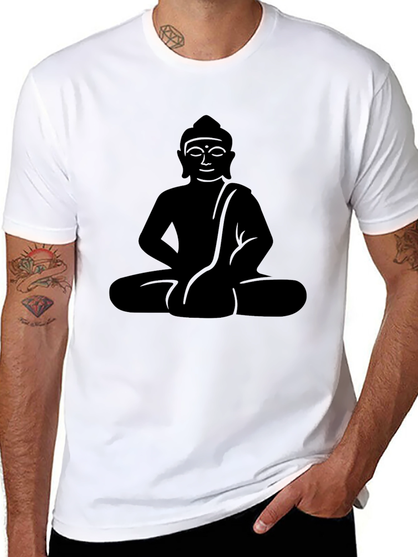 Buddha Graphic Tee - Classic Black T-Shirt