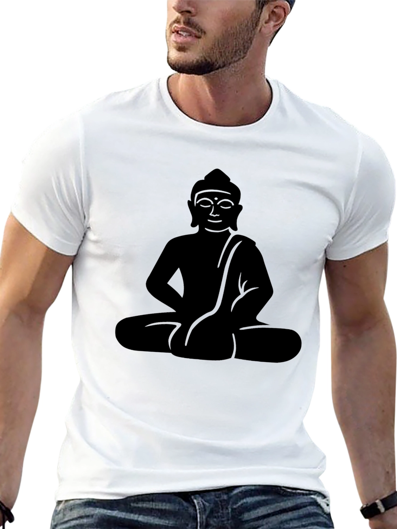 Buddha Graphic Tee - Classic Black T-Shirt