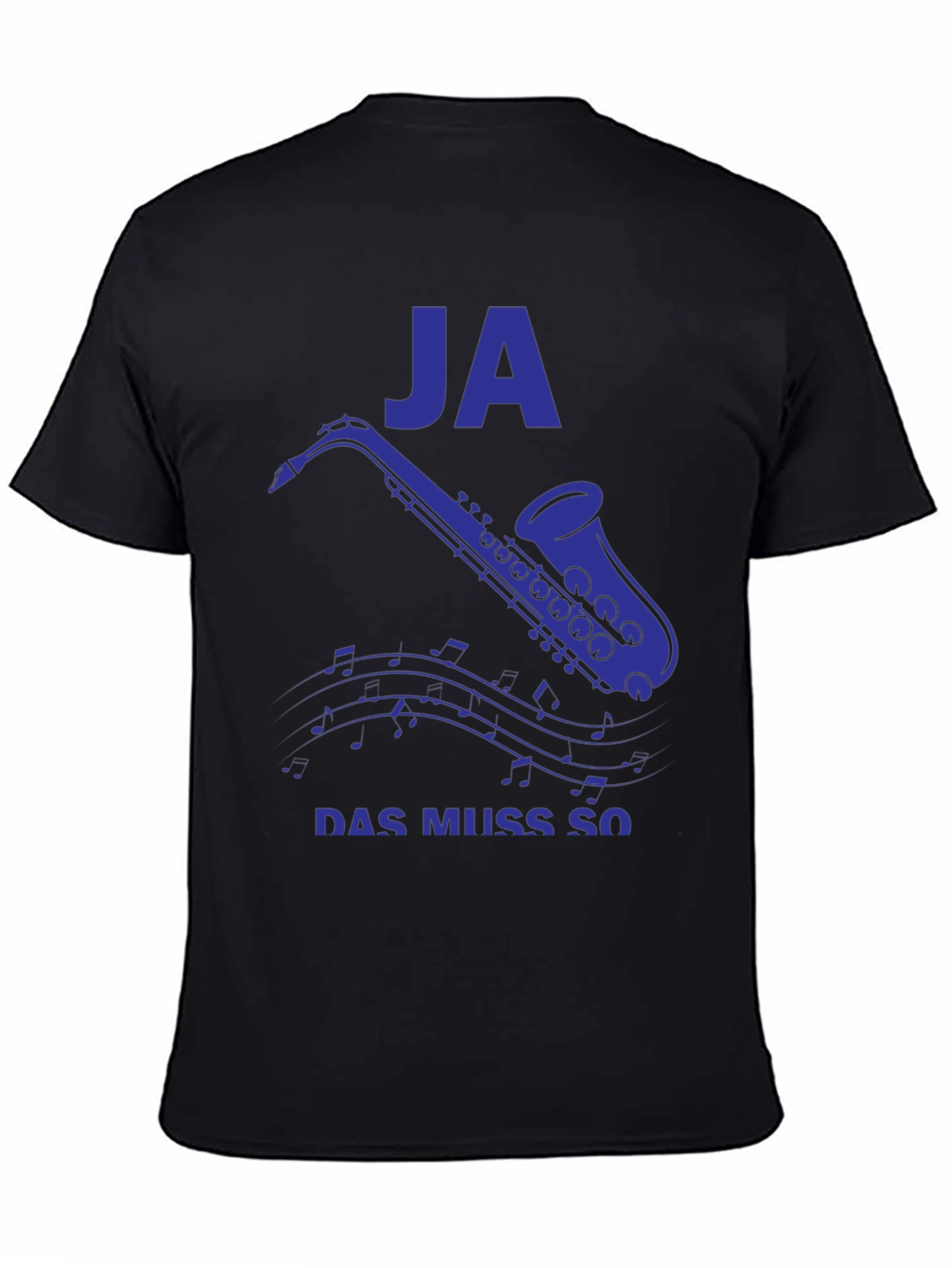 JA Saxophone Mens Black Graphic Tee