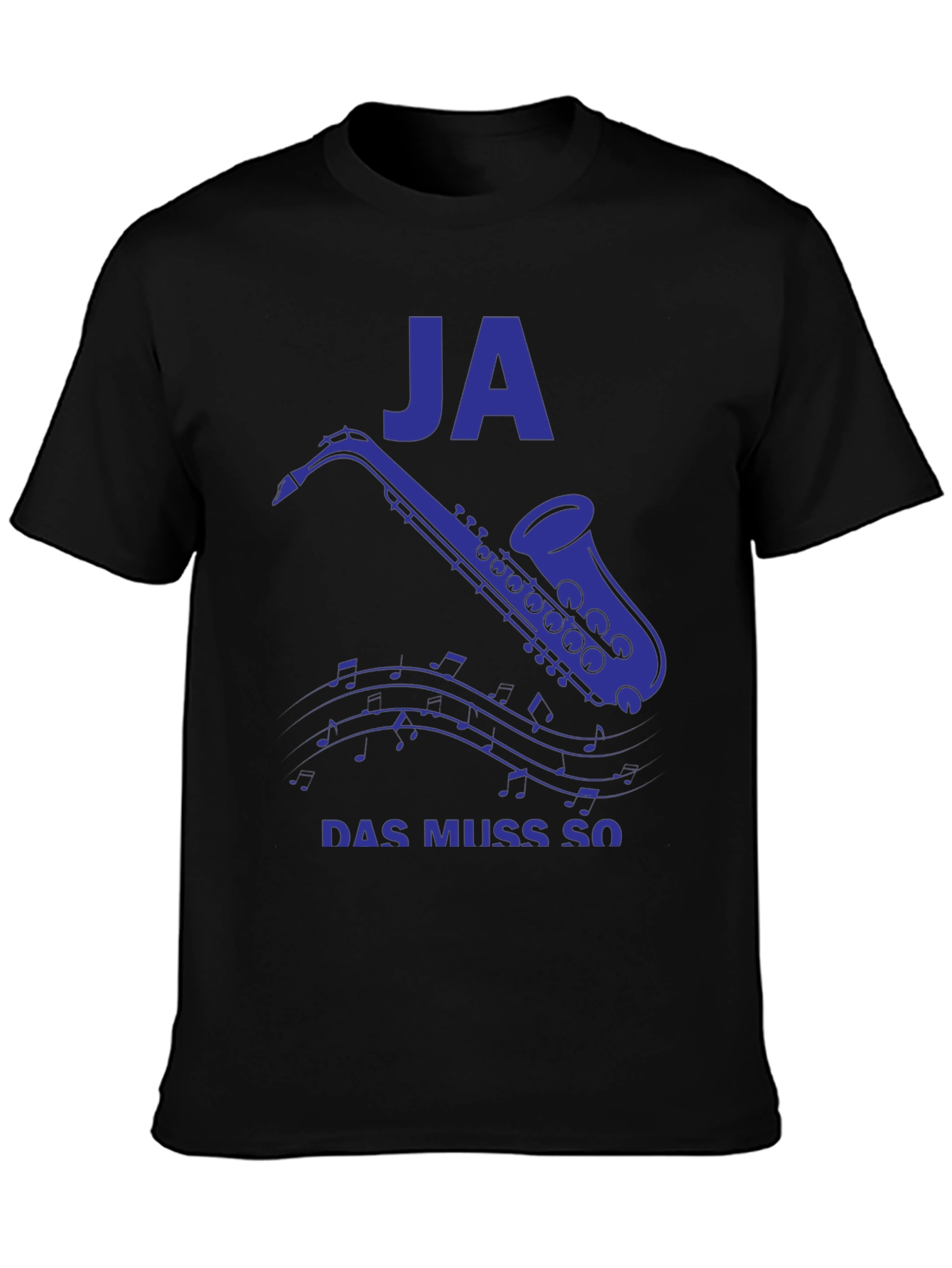 JA Saxophone Mens Black Graphic Tee