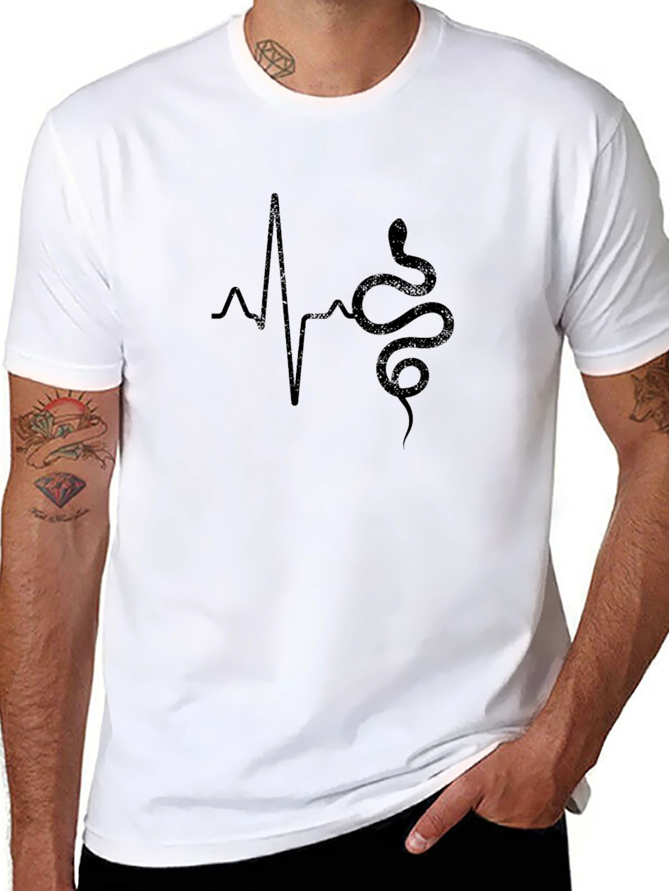 Snake Heartbeat Graphic Tee