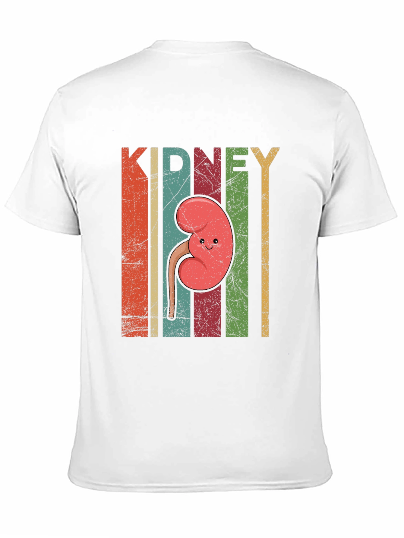 Retro Kidney Cartoon T-Shirt