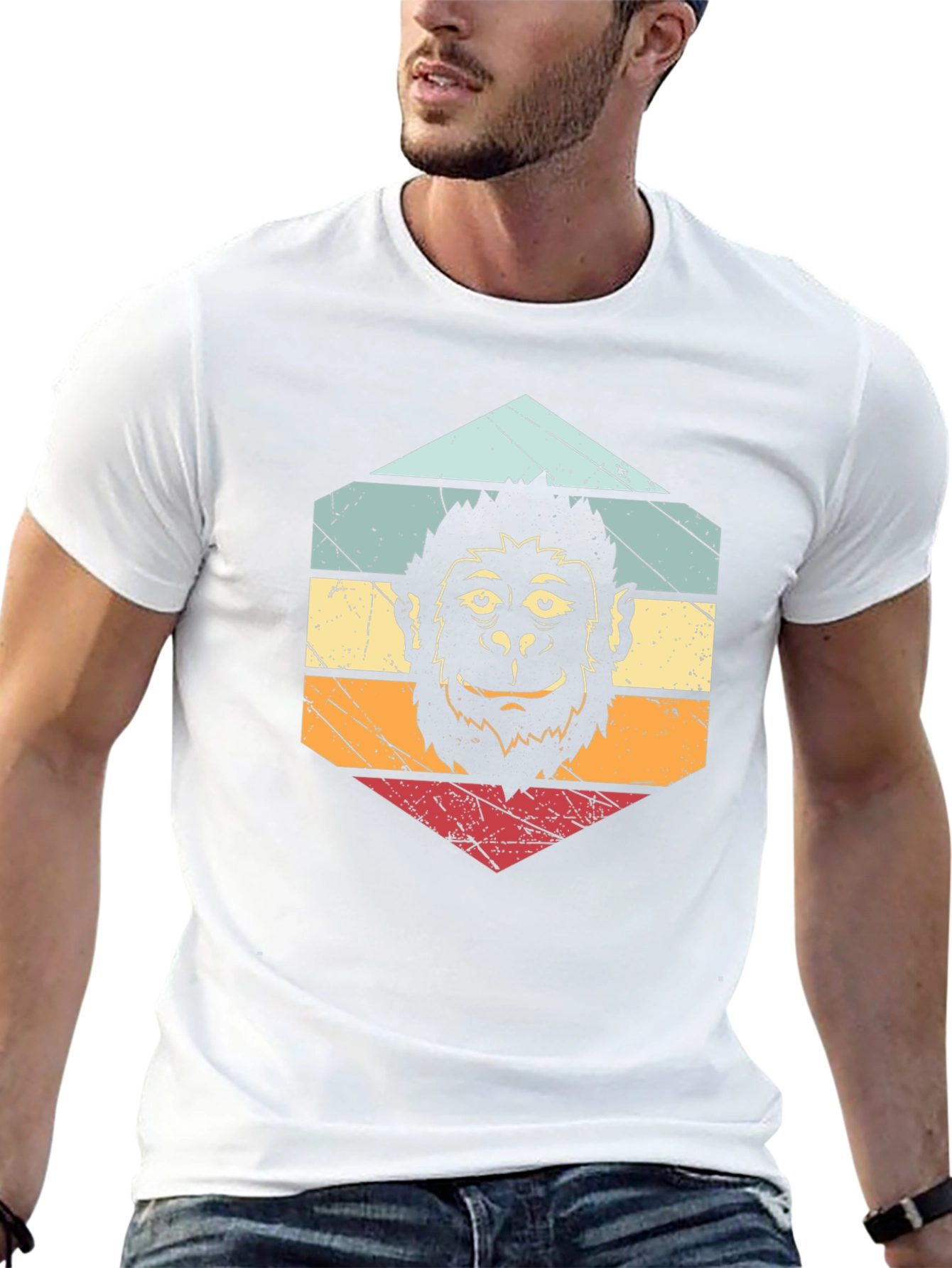 Retro Monkey Graphic Tee - Unisex