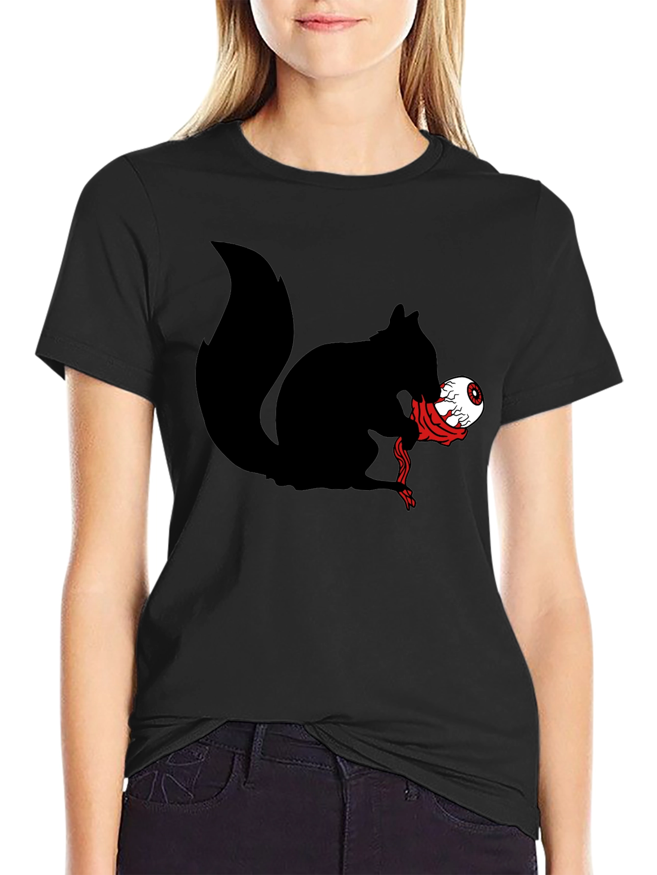 Squirrel Eating Eyeball Graphic Tee