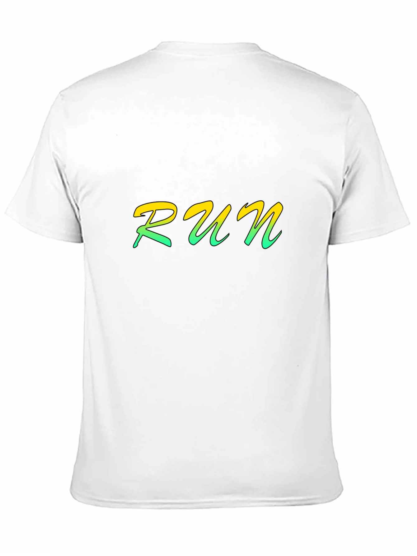 Mens Black RUN Graphic Tee