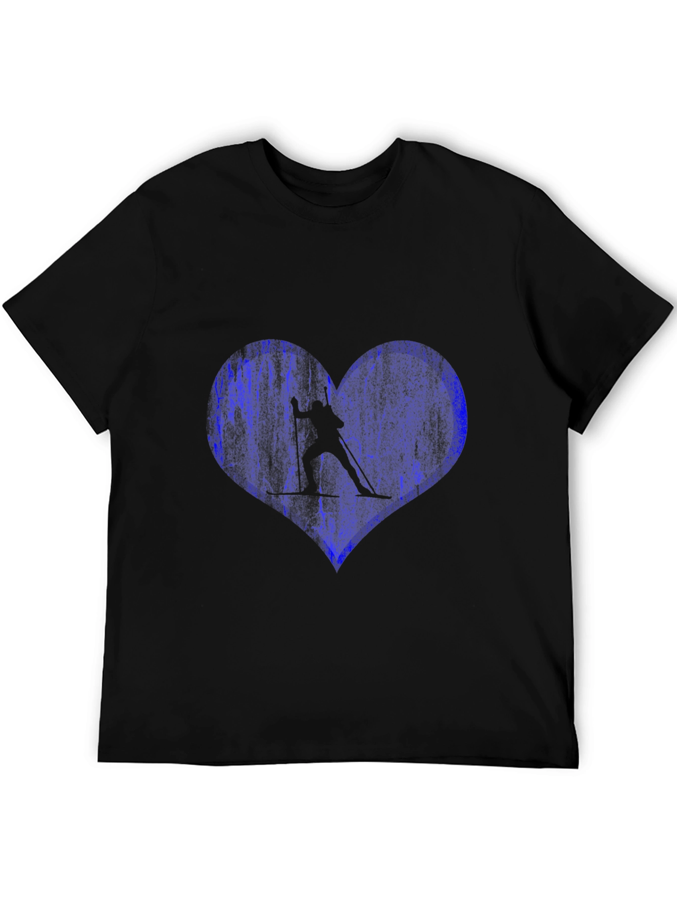 Skiing Heart T-Shirt - Love Winter Sports