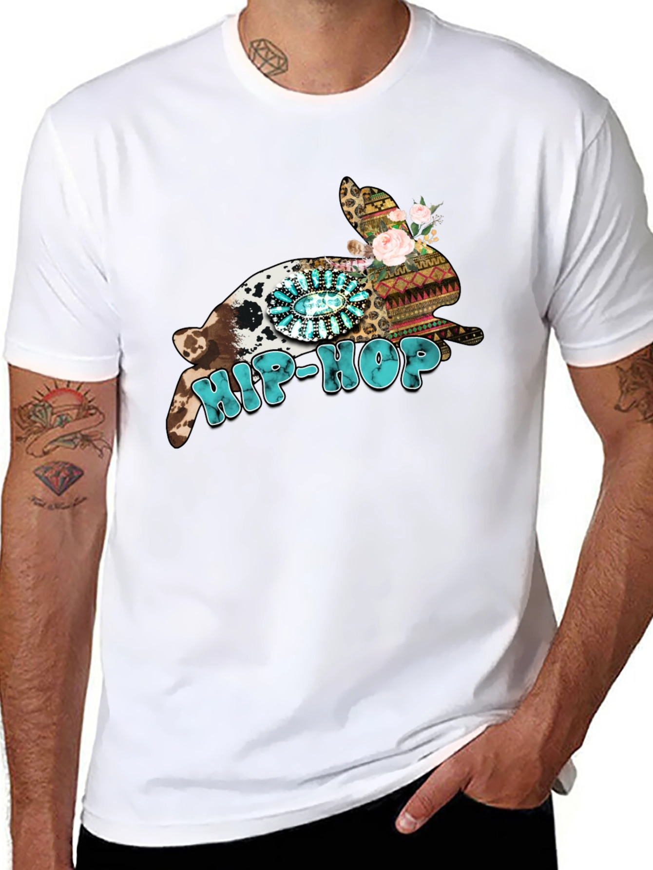 Hip-Hop Easter Bunny Graphic Tee