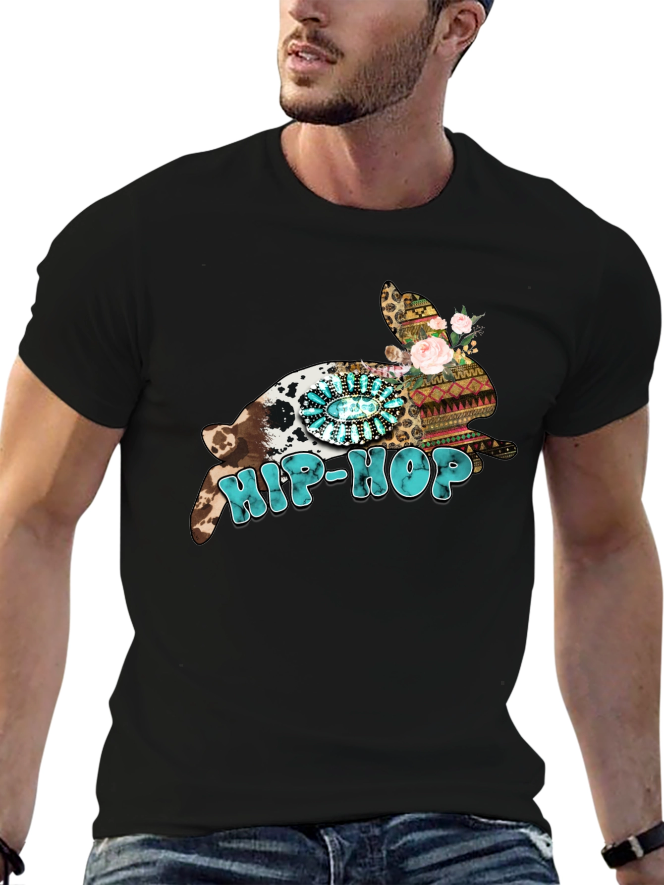 Hip-Hop Easter Bunny Graphic Tee