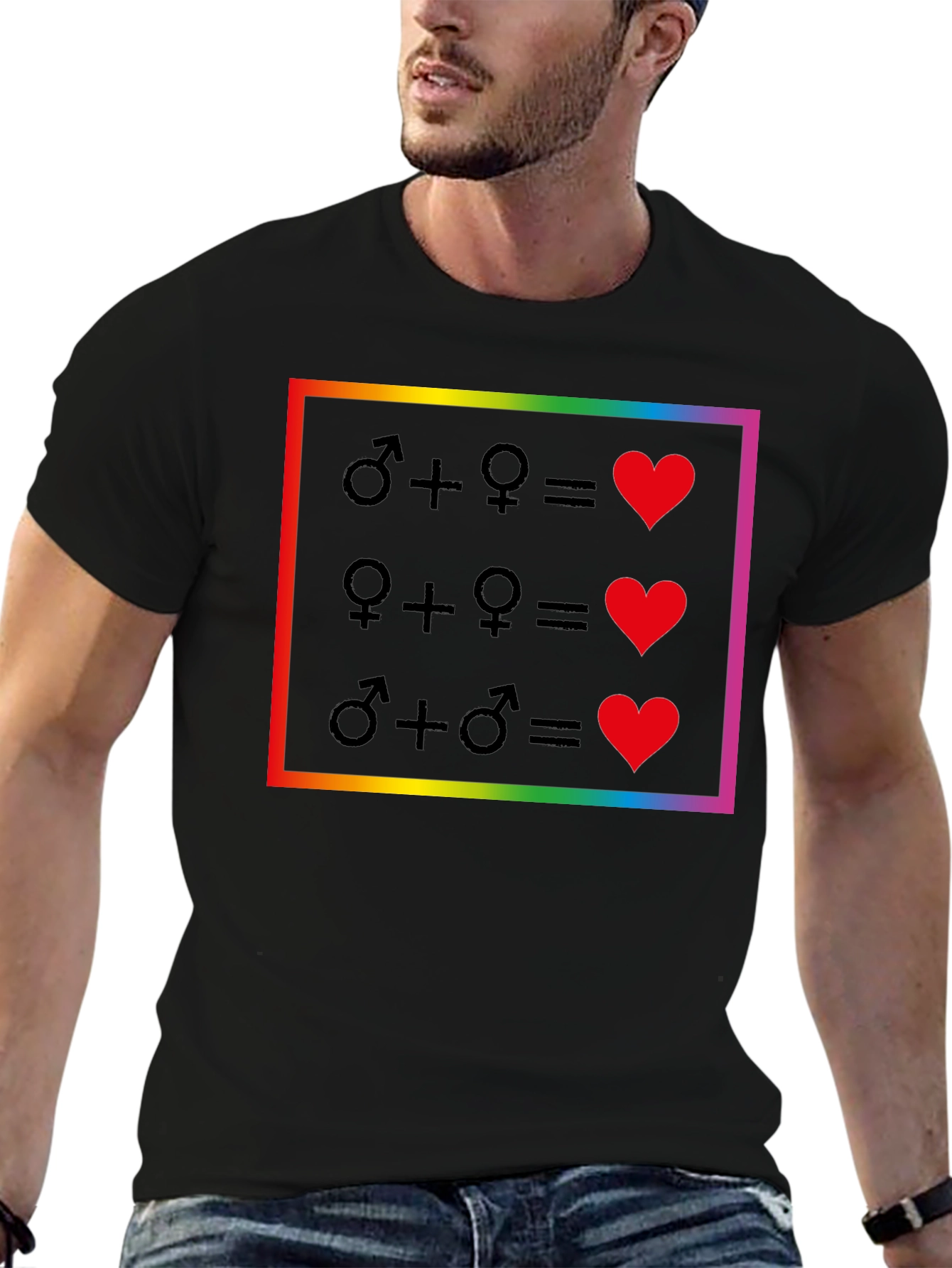 Love Wins Equality T-Shirt - Pride Rainbow Design