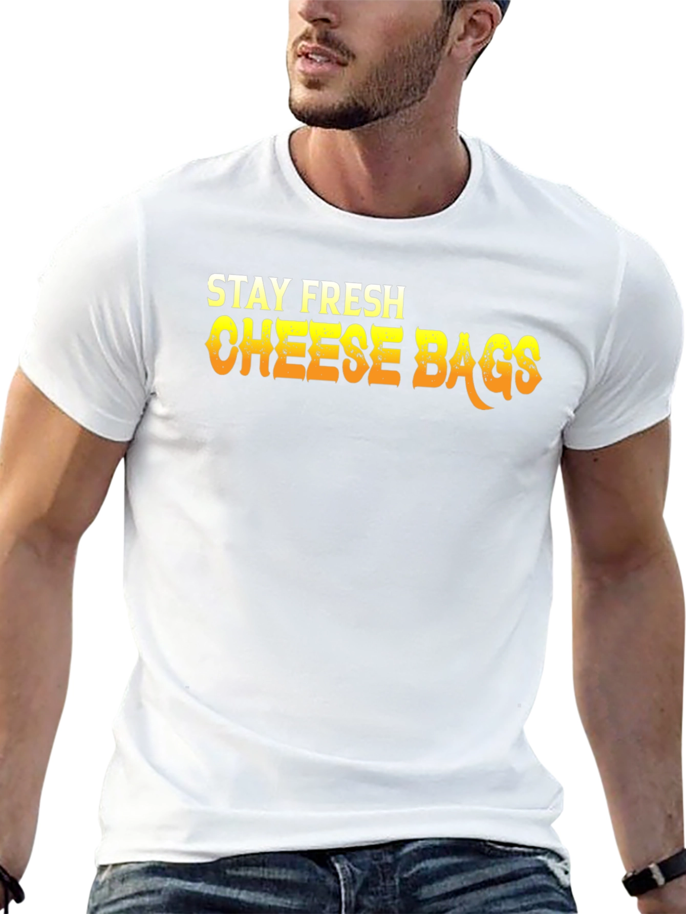 Stay Fresh Cheese Bags Graphic T-Shirt