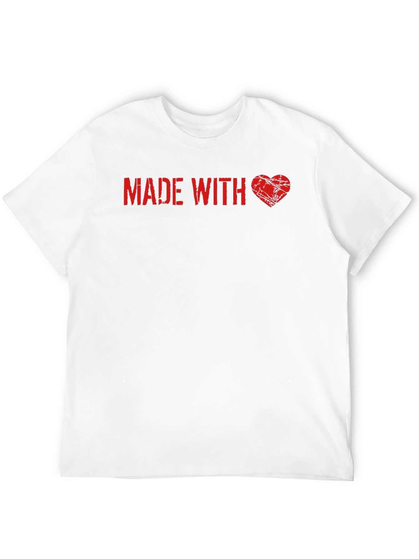 Made With Love Graphic Tee - Trendy Casual Wear