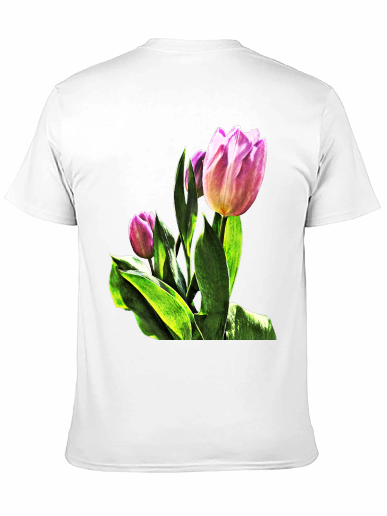 Tulip Flower Graphic T-Shirt - Stylish Floral Tee