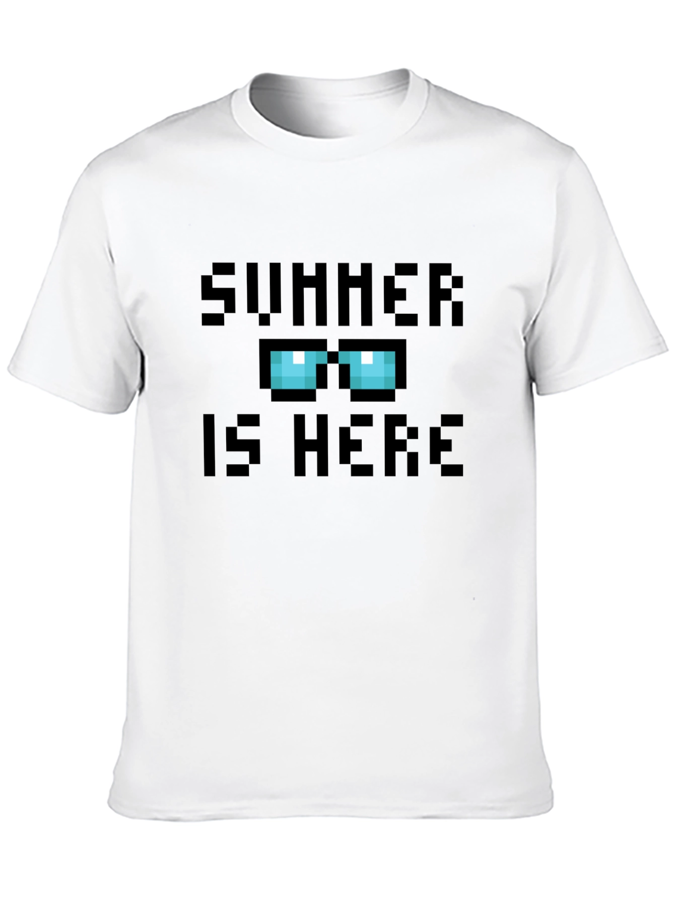 Summer is Here Graphic Tee - Pixelated Design