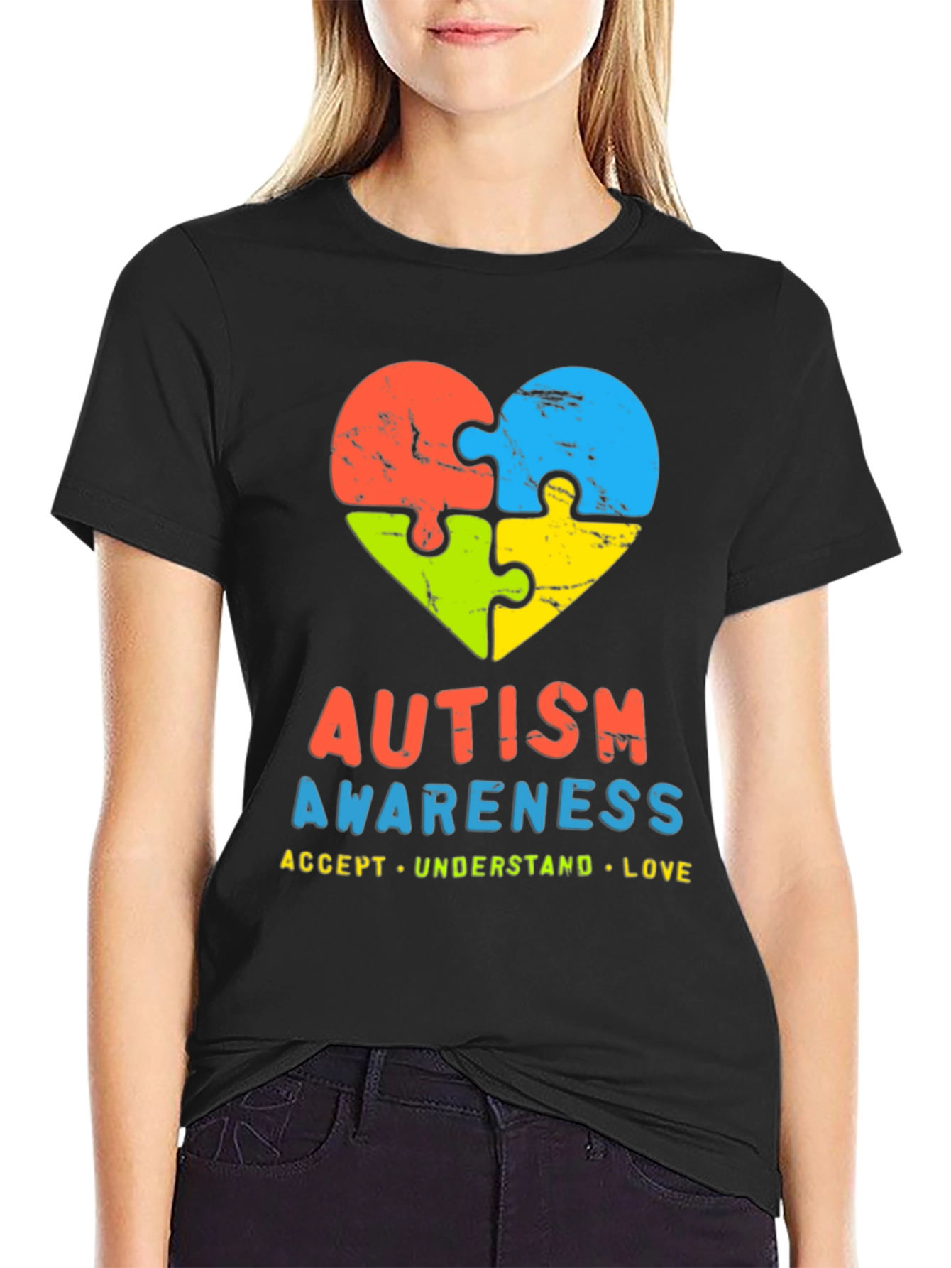 Autism Awareness Puzzle Heart T-Shirt