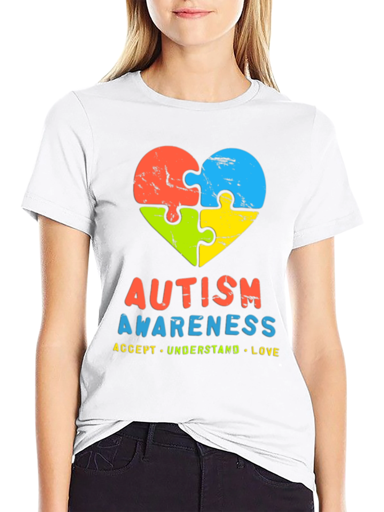 Autism Awareness Puzzle Heart T-Shirt