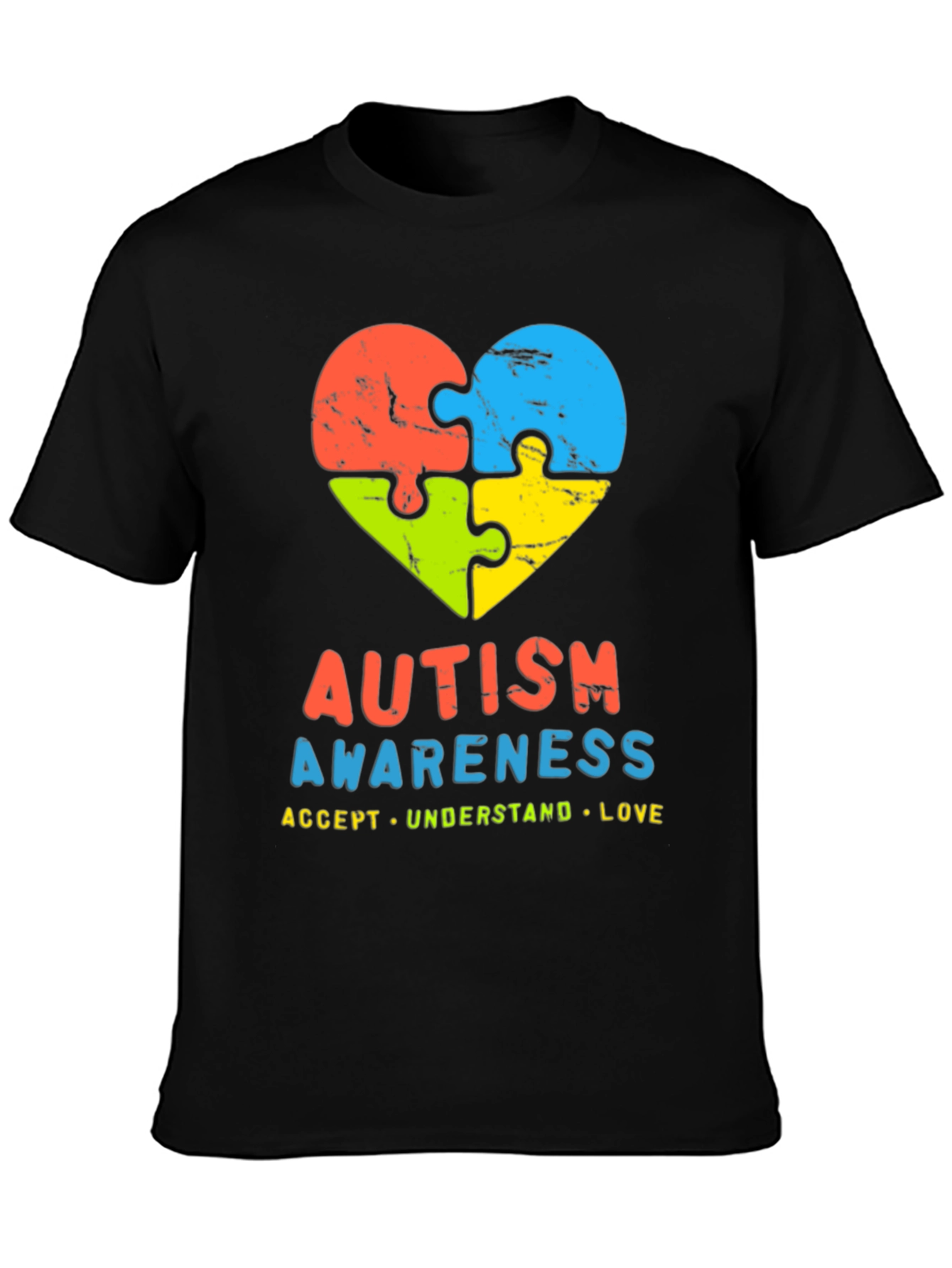 Autism Awareness Puzzle Heart T-Shirt
