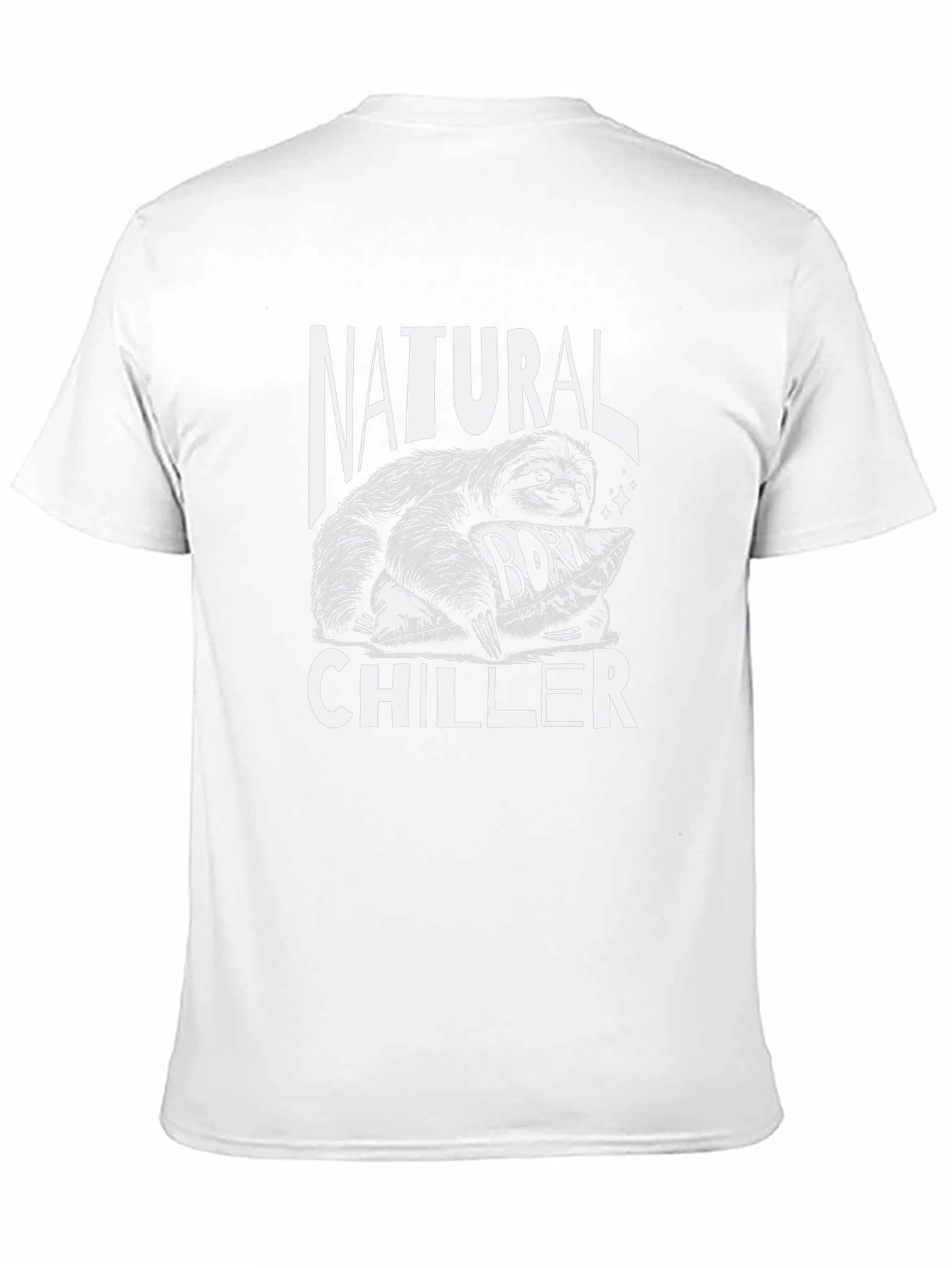 Natural Chiller Sloth Graphic Tee - Relaxed Fit